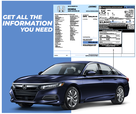 Honda Window Sticker Lookup