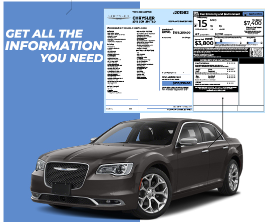 Chrysler Window Sticker Lookup