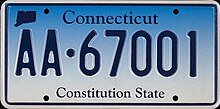 Connecticut license plate