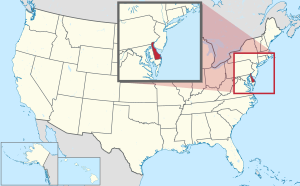 a map of Delaware