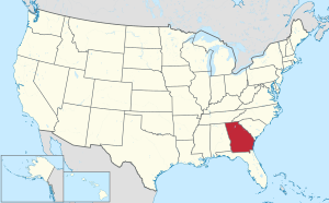 a map of Georgia