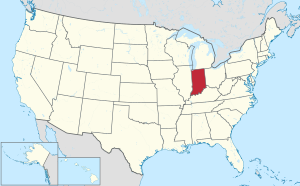 Picture map of Indiana