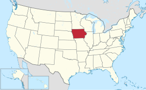 Picture map of Iowa