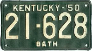 a picture of a Kentucky license plate