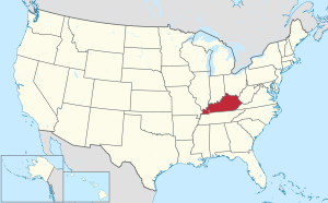 Picture map of Kentucky