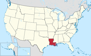 a map of Louisiana