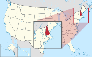 a map of New Hampshire