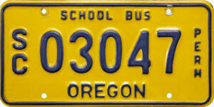 a picture of a Oregon license plate