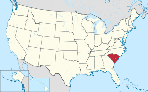 a map of South Carolina