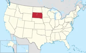 a map of south dakota