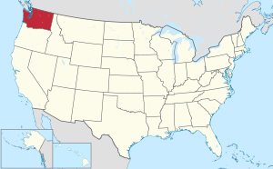 Picture map of Washington