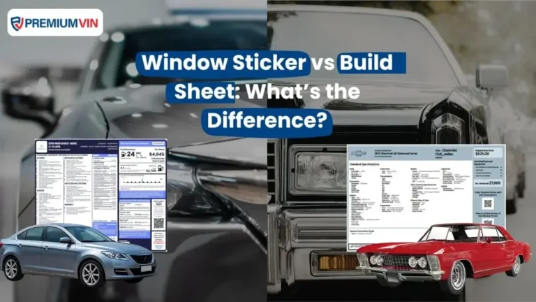 Window Sticker vs Build Sheet: What’s the Difference?