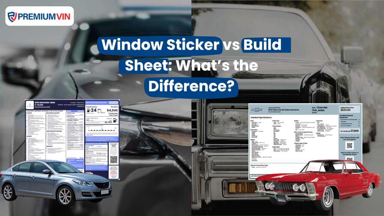 Window Sticker vs Build Sheet: What’s the Difference?