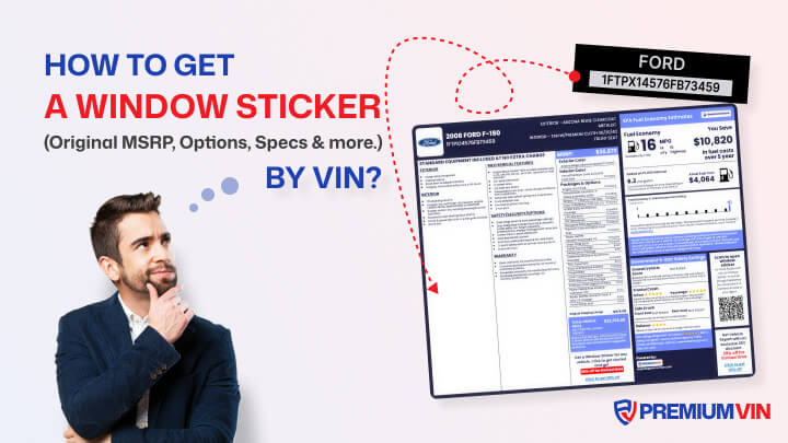 how to get a window sticker by vin