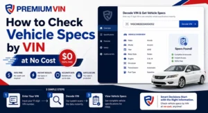 How to Check Vehicle Specs by VIN at No Cost