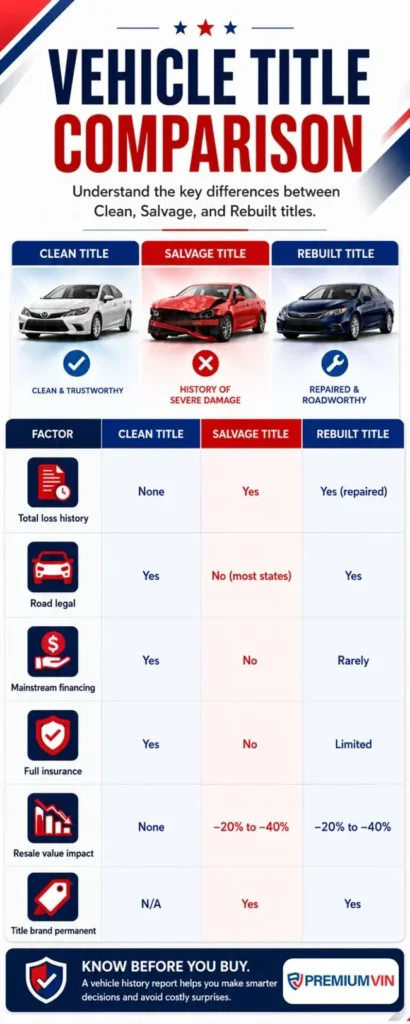 Salvage Title vs. Clean Title: What’s the Difference and Which Should You Buy?