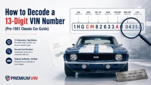 How to decode 13-digit VIN cover
