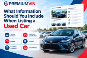 What Information Should You Include When Listing a Used Car?